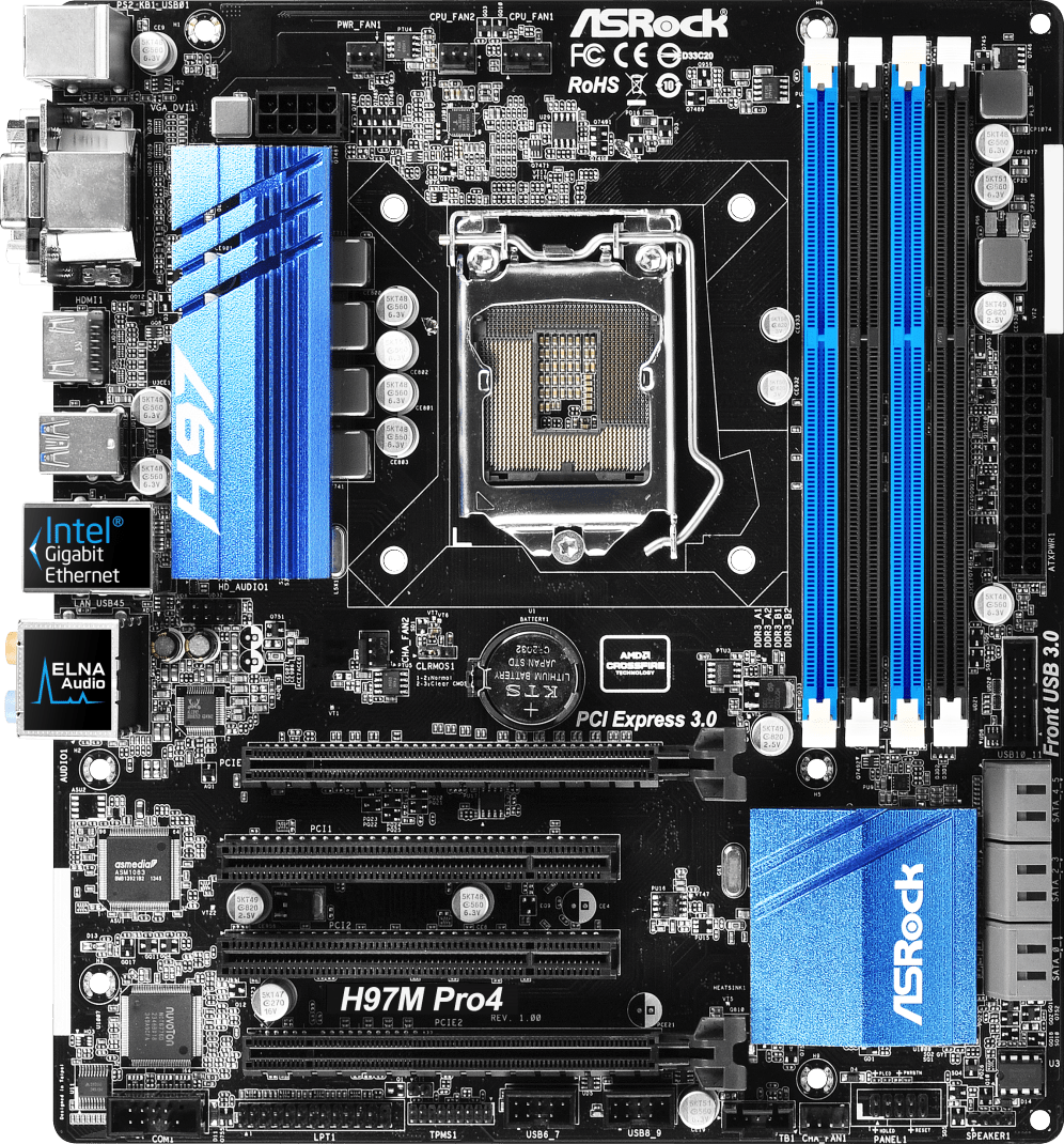 Asrock H97M Pro4 - Motherboard Specifications On MotherboardDB